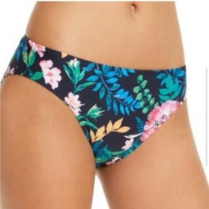 Tommy Hillfiger Floral Lily Print Navy Blue Bikini Bottoms